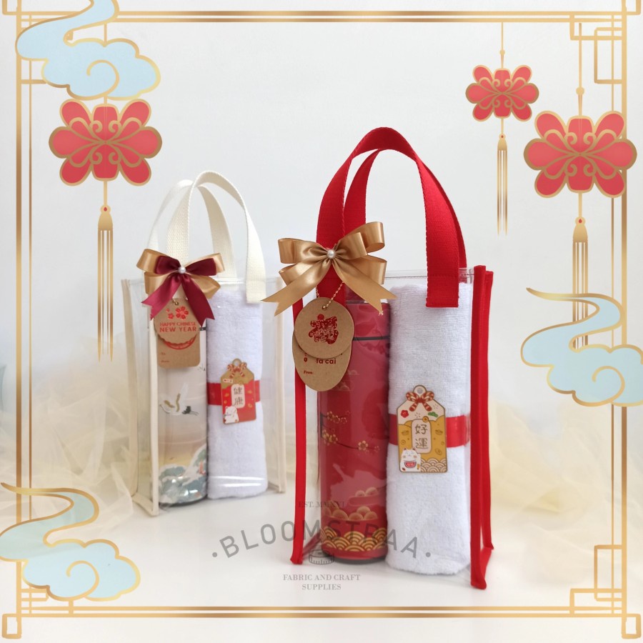 Gift Set Imlek Tumbler LED Hampers Bag Hadiah Exclusive Tas Souvenir Imlek Tas Kado Chinese New Year