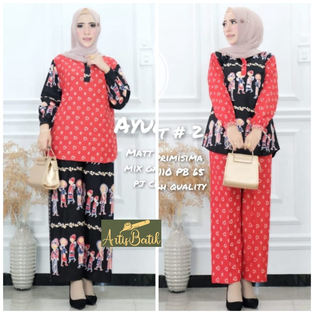 AYUNDA #1 AYUNDA SET #2 JUMBO XXL 110 SET SETELAN SET CP MOTIF KARAKTER MBOK JAMU TEDJO BATIK TRADIS