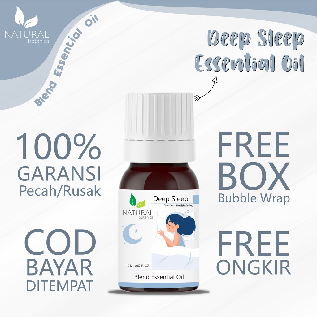 Natural Botanica Deep Sleep Essential Oil Insomnia Pure Minyak Esensial Atsiri Aroma Terapi Diffuser Humidifier
