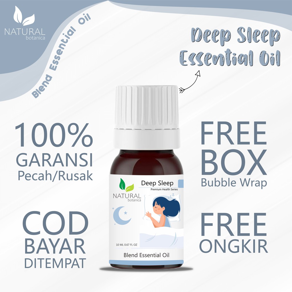 Natural Botanica Deep Sleep Essential Oil Pure Minyak Esensial Atsiri Aroma Terapi Diffuser Humidifier