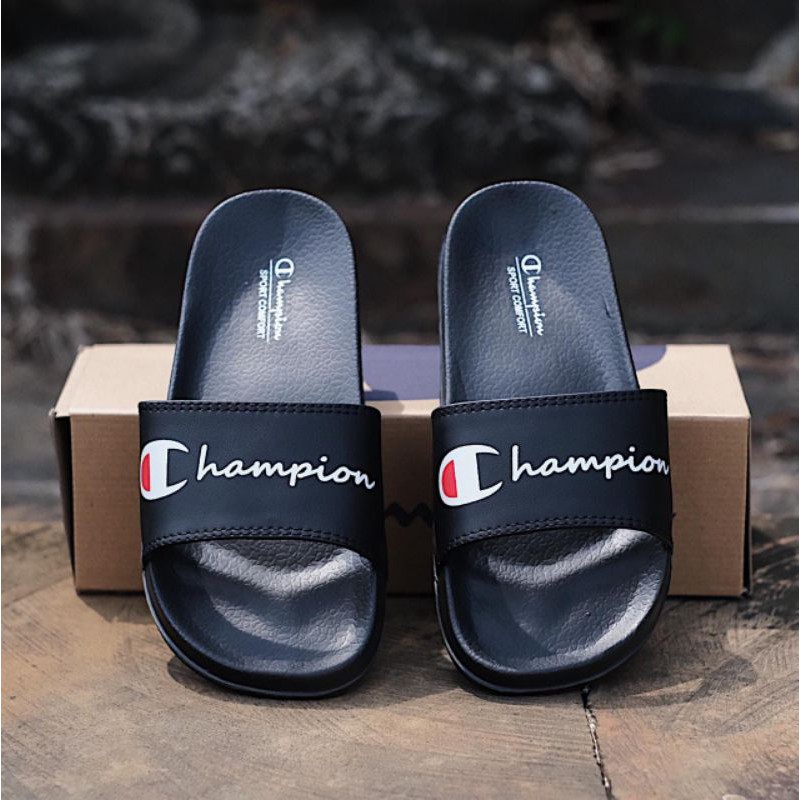SANDAL CHAMPION VARSITY BLACK