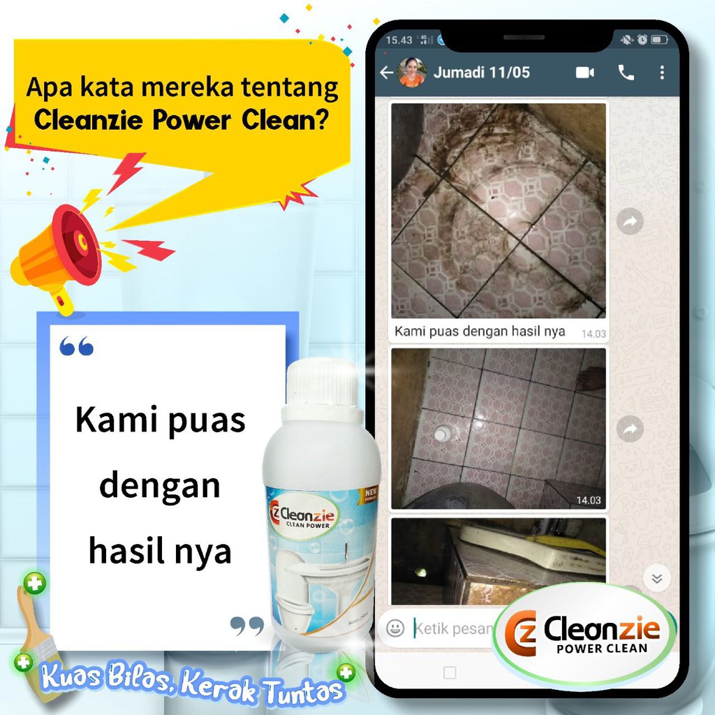 cleanzie power clean pembersih karat dan closet promo COD