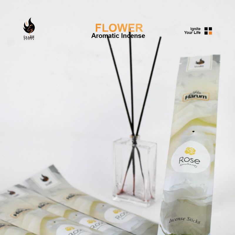 Bukhur Buhur Dupa Lidi Stick Aromaterapi QODHA Hio Harum Isi 20 Sticks Aroma ROSE