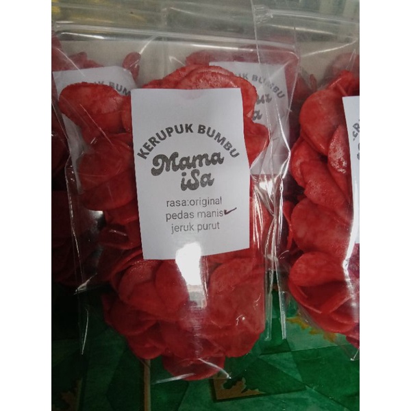 

KERUPUK BUMBU BAWANG NYAMAN BANAR.. (MENTAH)