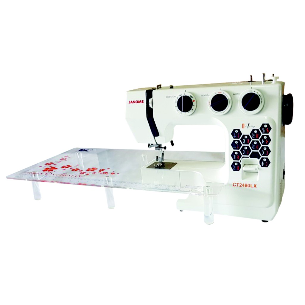 Mesin Jahit Janome ct2480lx paket Dengan Meja Extention quilting