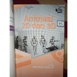 Jual BUKU BEKAS ANIMASI 2D DAN 3D C3 KELAS 2 11 XI SMK ERLANGGA ...