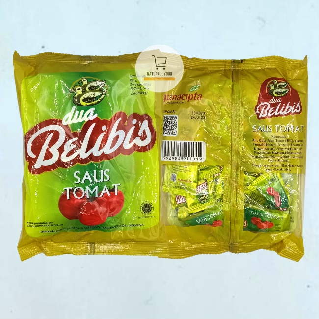 Saus Sambal/Saus Tomat Dua Belibis Sachet isi 24x9gram