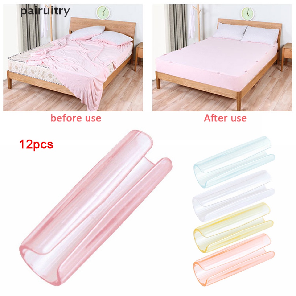 Prt 12pcs Klip Penjepit Sprei Kasur Anti Slip PRT