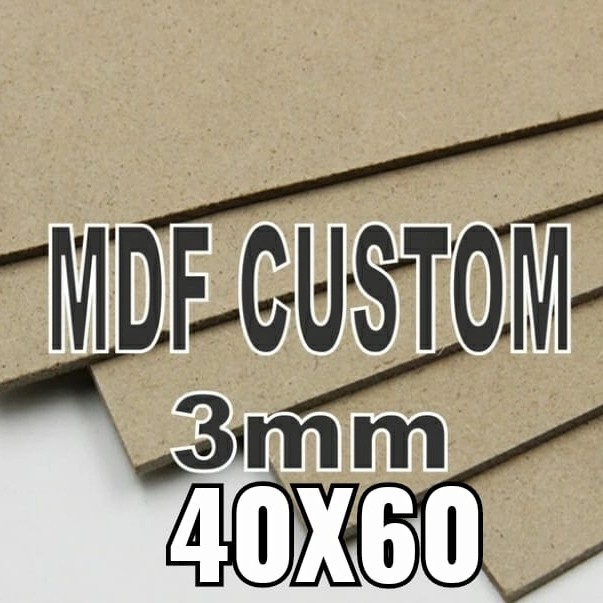 papan mdf 3mm 40x60