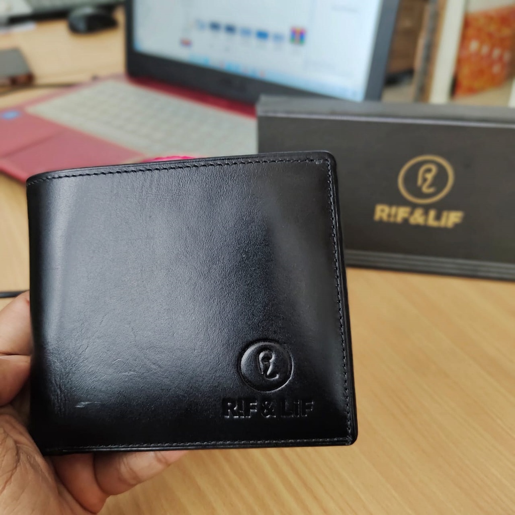 Dompet pria cowok terbaru bahan kulit original asli kekinian 2021 / Dompet distro laki-laki murah keren warna coklat elegan dan gaya ukuran kecil