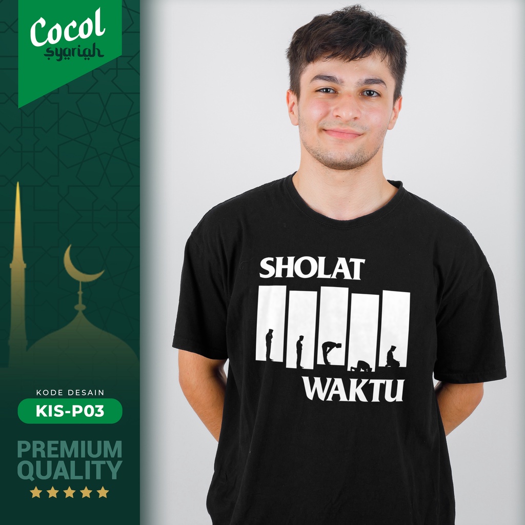 Jual Kaos Islami Desain Sholat Lima Waktu Shopee Indonesia