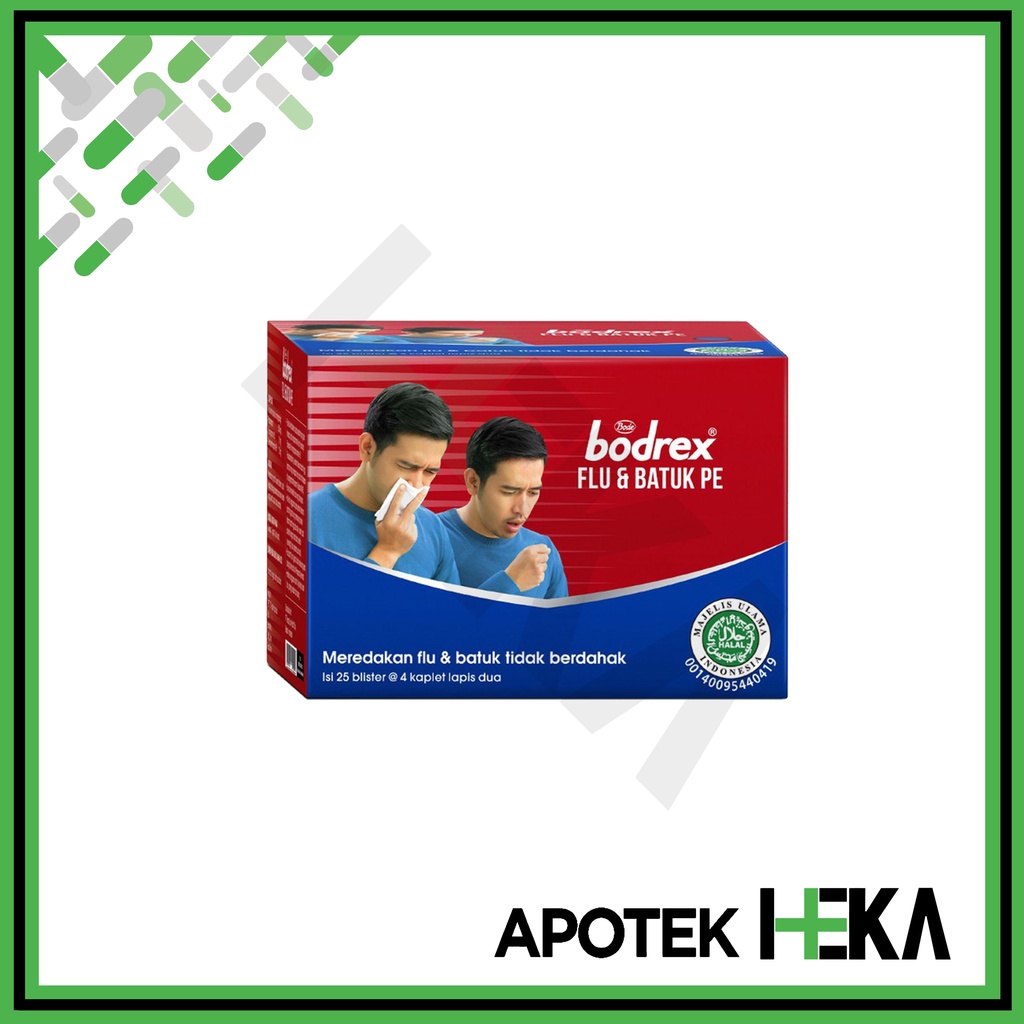 Bodrex Flu dan Batuk PE Box isi 25x4 Tablet - Batuk Tidak Berdahak (SEMARANG)