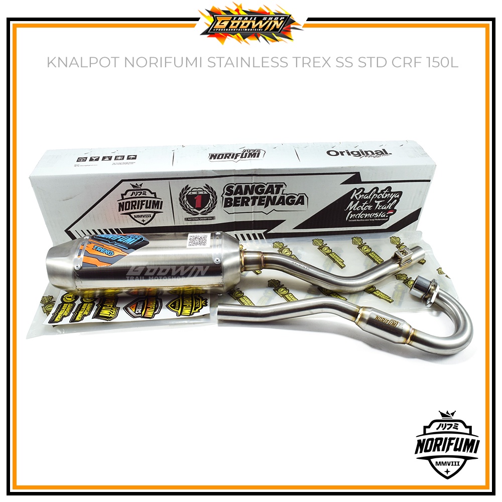 Kenalpot Knalpot Muffler NORIFUMI TREX KLX 230 R / KLX 250 BIGFOOT DTRACKER NEW CRF 150 L WR 155 R