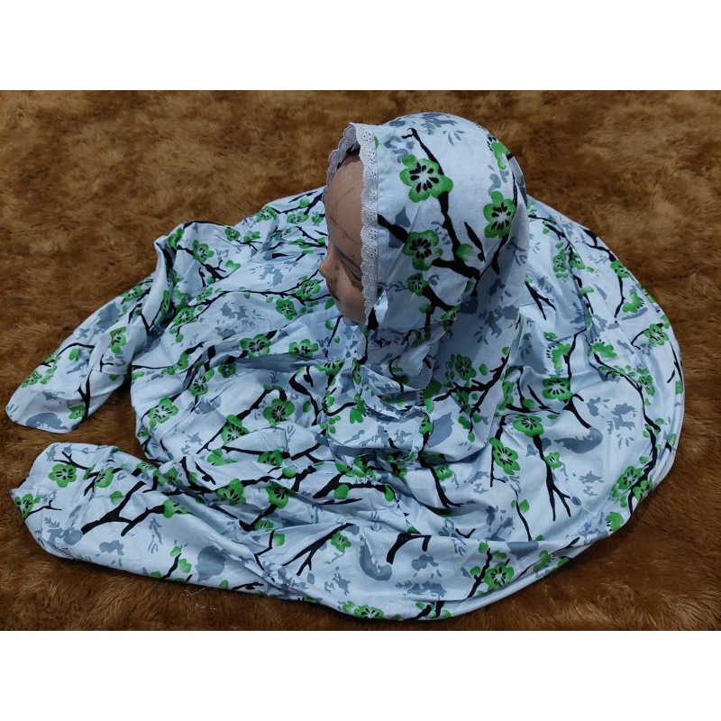 Mukena Rayon Anak SD Atas Bawah/ Lajuran Adem Murah