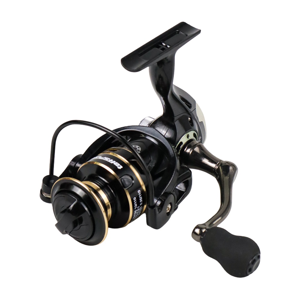 TaffSPORT Gold Sharking NX4000 Series Metal Reel Pancing Spinning Fishing Reel 5.2:1 Gear Ratio - Black