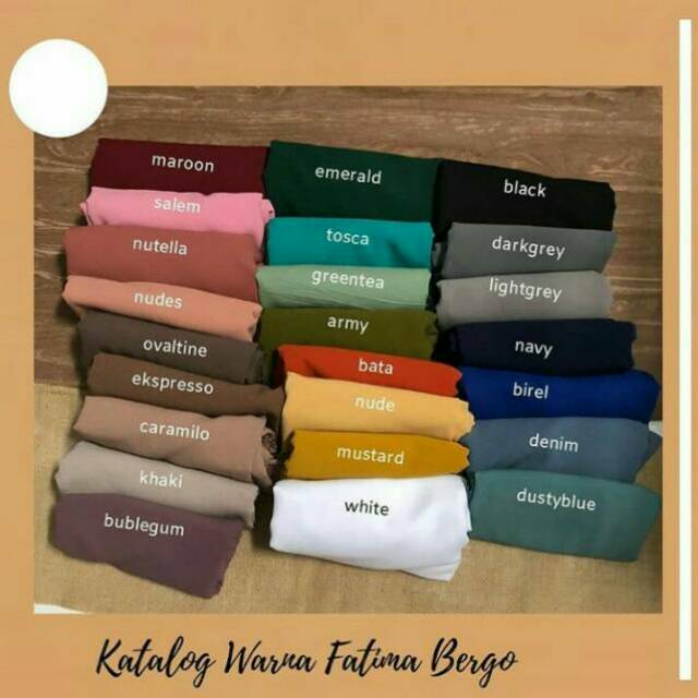 FATIMAH BERGO / KERUDUNG BERGO INSTAN/ KERUDUNG INSTAN / PASHMINA INSTAN