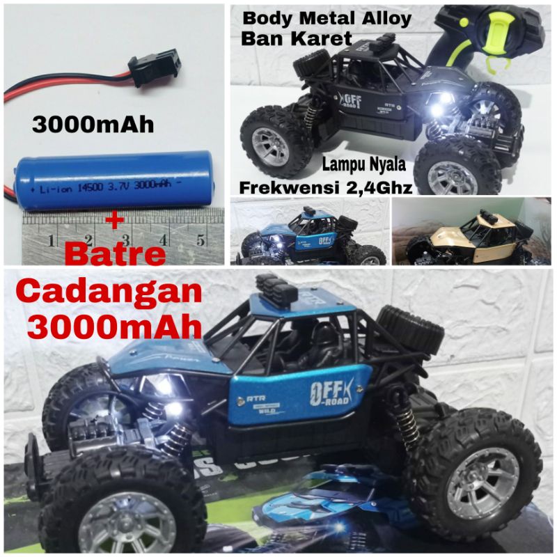 PROMO COD Mobil remot RC Metal Alloy  Jeep OFF ROAD Mainan Remote Control