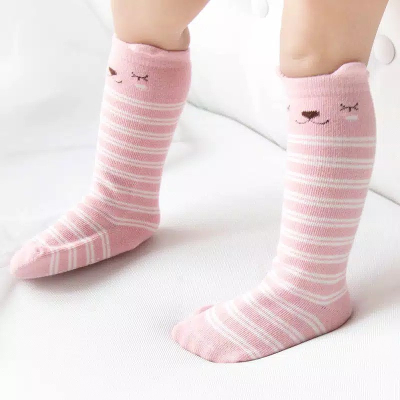 KAOS KAKI KOREA BAYI LUCU PANJANG SELUTUT PREMIUM ANTI SLIP