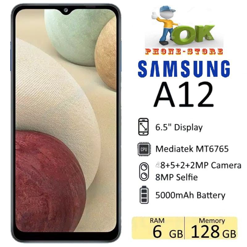 SAMSUNG A12 4/128 GB & 6/128 GB ORIGINAL GARANSI RESMI SAMSUNG