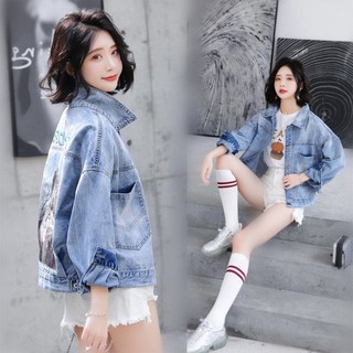 shorts and denim jacket