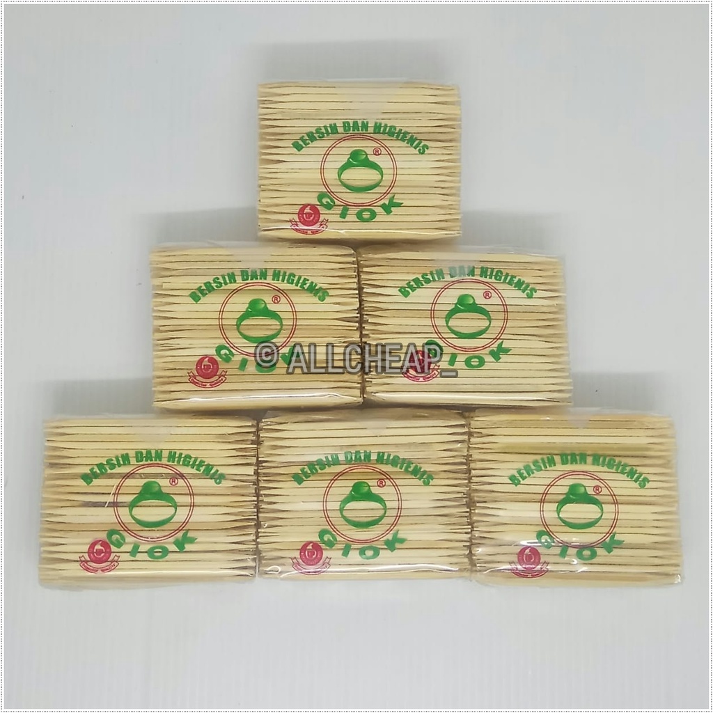 Tusuk Gigi Bambu Polos Tusuk Kue Tusuk Buah Refill Tooth Pick