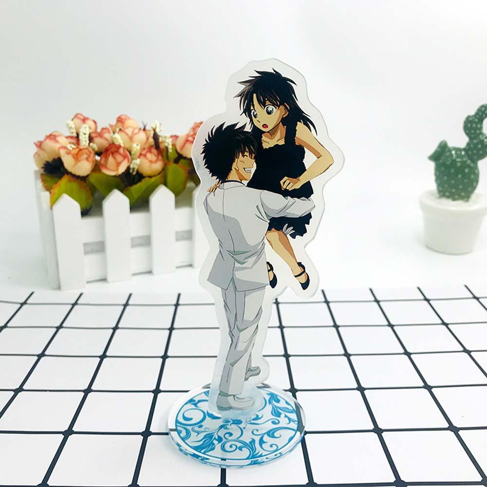 Lanfy Detektif Conan Anime Fashion Heiji Furuya Dekorasi Mainan Koleksi Model Desktop Standing Card Mouri Ran Kiddo Hattori Conan Figure Model Plat