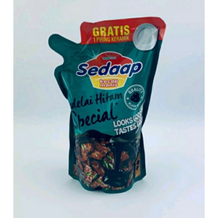 

Kecap Sedaap 550 ml Free piring keramik