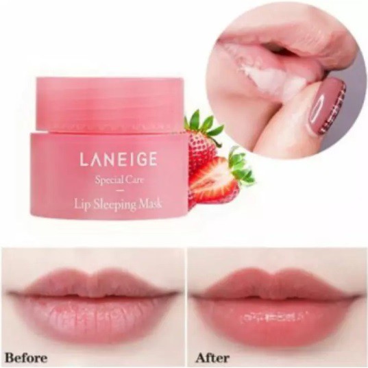 LANEIGE Lip Sleeping Mask Berry PINK 100% ORIGINAL Korea / Bibir Merah Bibir Pink Alami Tahan Lama / Lipbalm Liptint Pelembab Bibir Pemerah Bibir / Lipgloss Lipcream PINK / Kosmetik Wanita Make Up TERLARIS