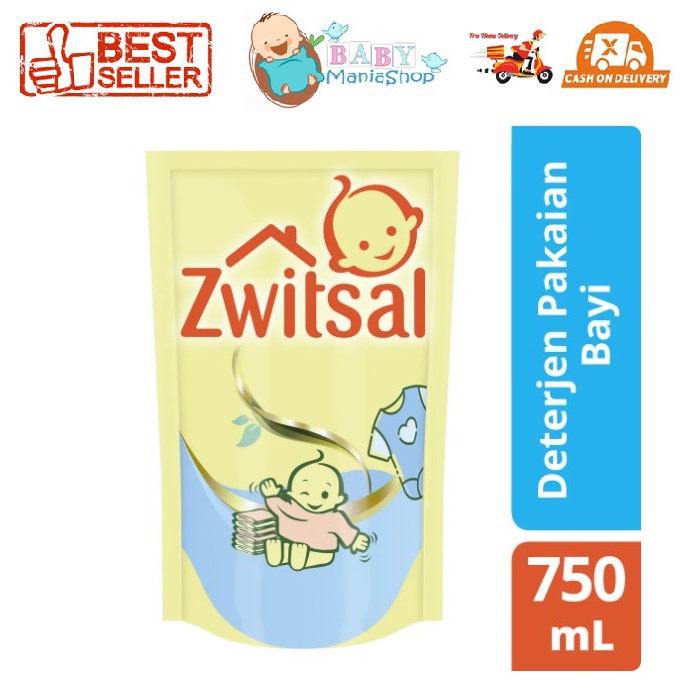 Zwitsal Fabric Detergent 750ml Sabun Detergen Baju Bayi Aman Sabun Cuci Pakaian Bayi Baby