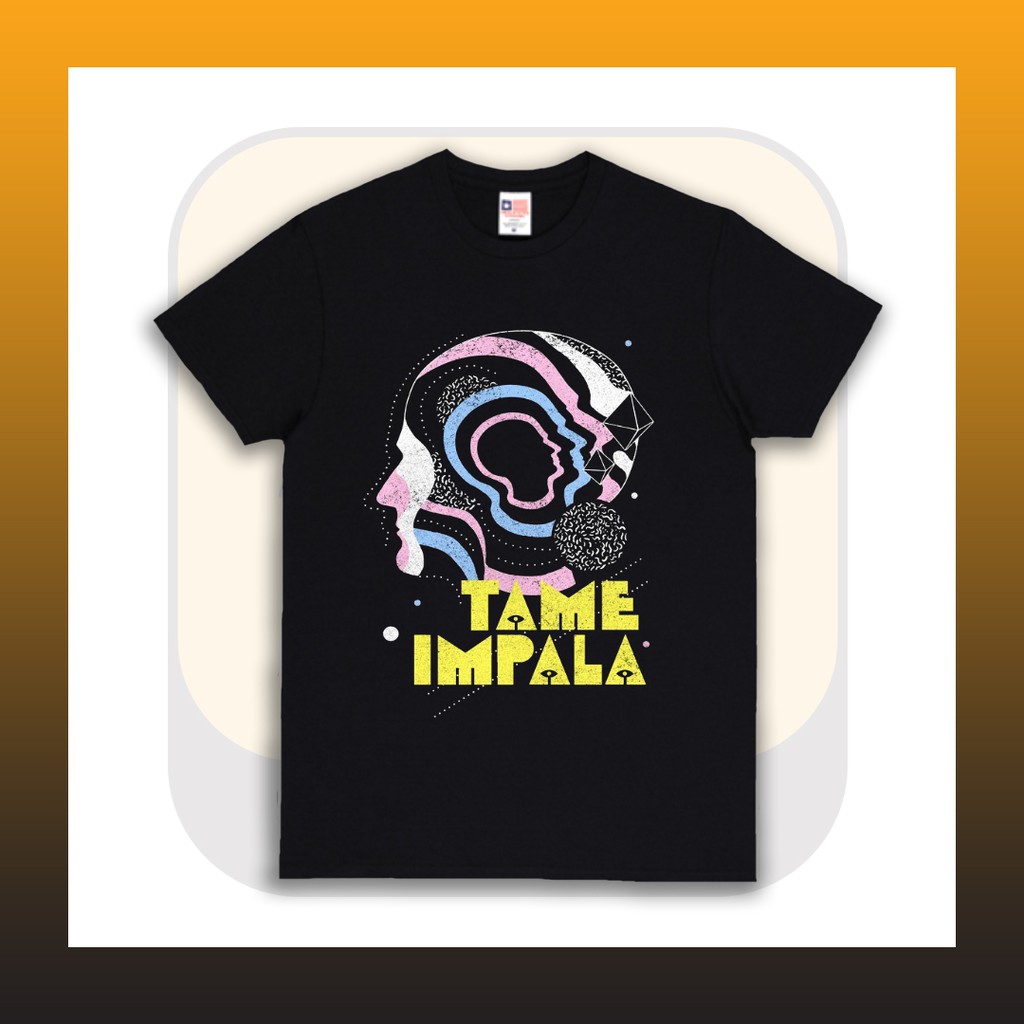 Kaos band tame impala black tshirt