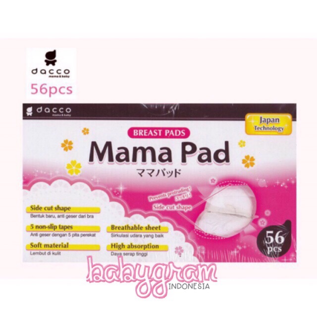 Dacco Mamapad isi 56pcs Breastpad Breast Pad Mama Pad Breastpad / Penahan Asi Busui