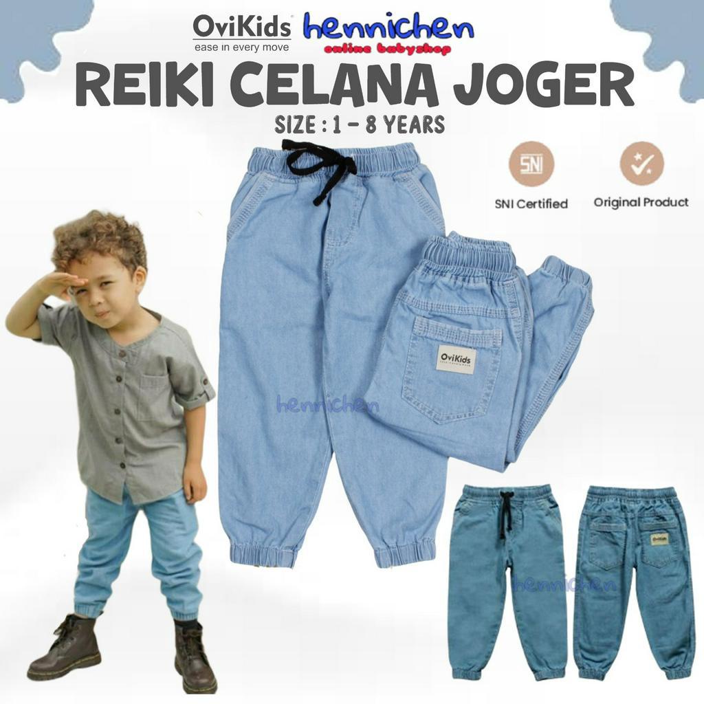 REIKI-Celana Jogger Anak Jeans Anak Perempuan Laki-Laki CELANA PANJANG ANAK (1-8 Tahun) OVIKIDS