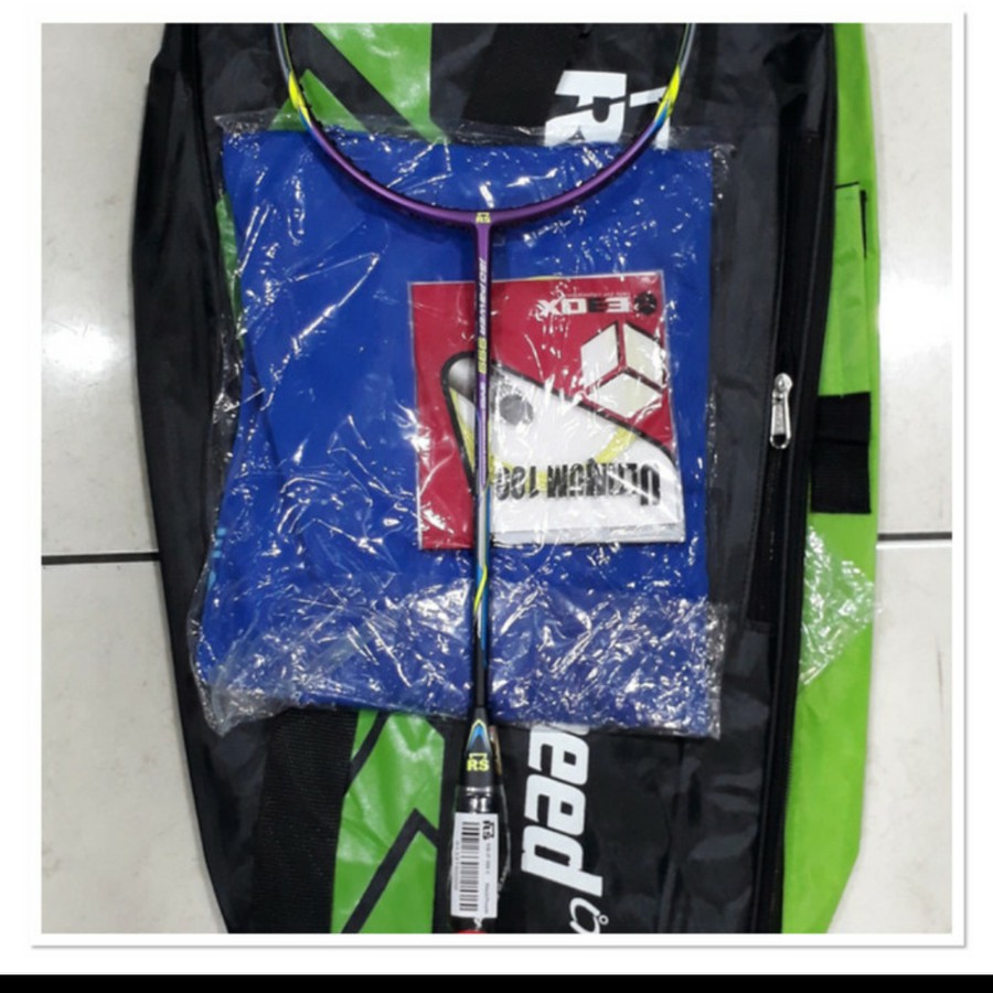 RAKET BADMINTON RS ISO 999 PAKET LENGKAP