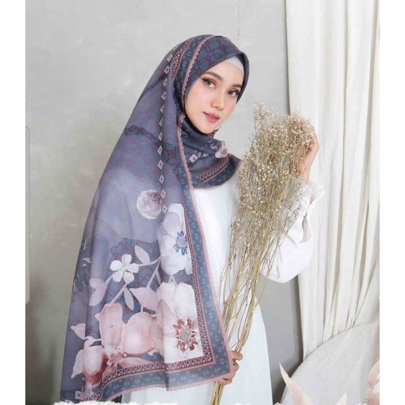Sakura Series (Navy) Voal Printing Premium by Primechic