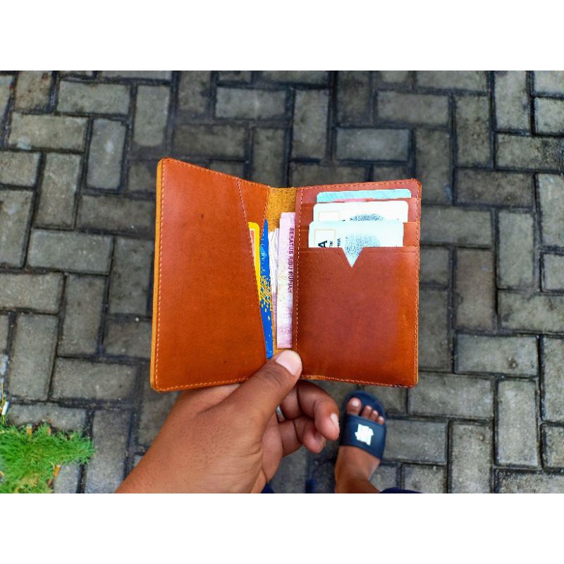 Dompet Kartu Lipat Full Kulit Sapi