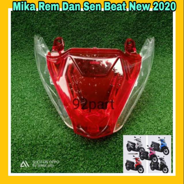 MIKA KACA LAMPU REM BELAKANG HONDA BEAT NEW 2020 SET MIKA LAMPU SEN BEAT 2020