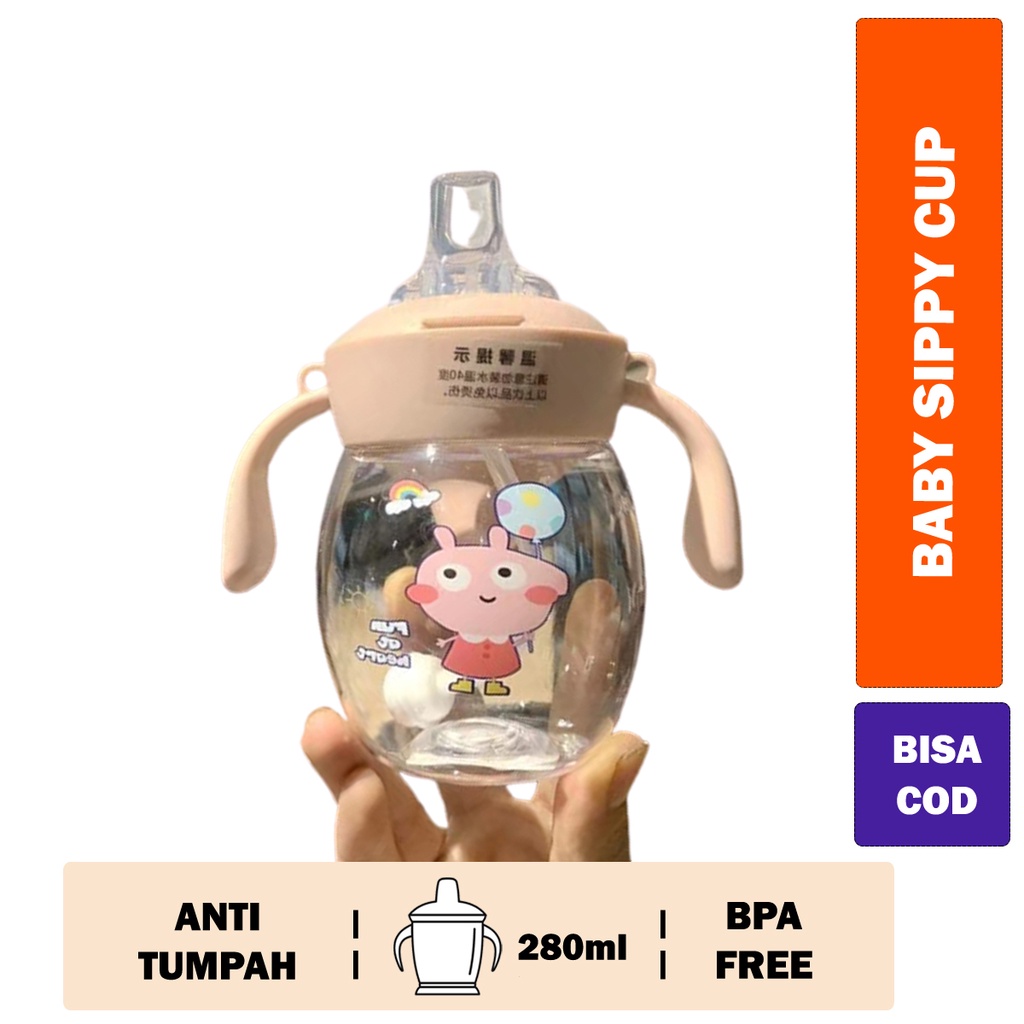 Botol Minum Bayi / Baby Training Bottle / Botol Minum Anak BPA Free 280ml