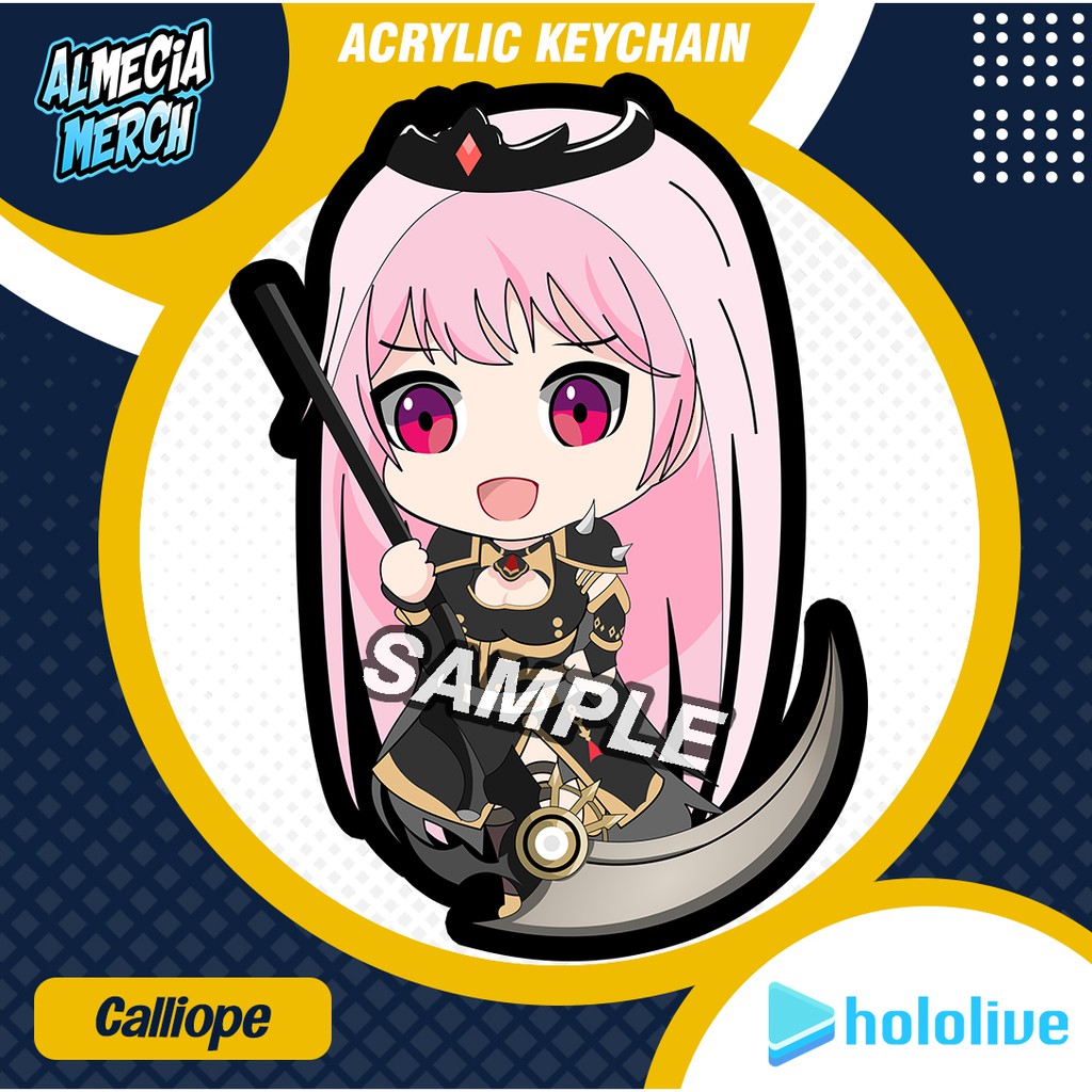 Gantungan Kunci Hololive EN Mori Calliope / Keychain Vtuber Calliope / Ganci