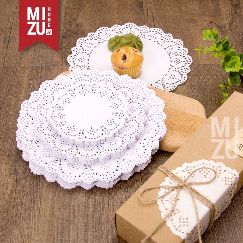MIZU CAROUSEL 150PCS Tatakan Alas Kertas Piring Toples Kue Gorengan Paper Dolly-1