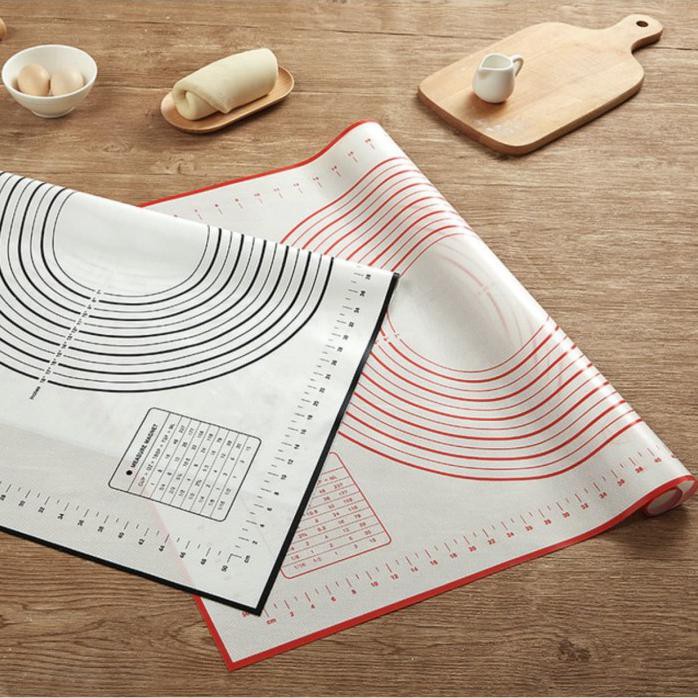 935Large Mat Alas Adonan Kue Large Alas Adonan Kue Silicone 60X40Cm - Merah