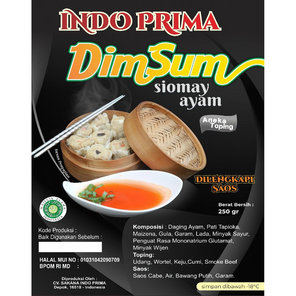 Dimsum Mix isi 15 250gr by Sakana Food / Dimsum / Sakana / Siomay / Makanan Beku /  Frozen Food