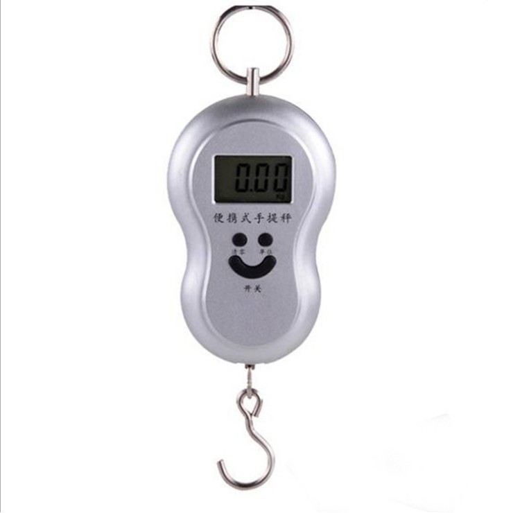 TP 50kg 10gr Timbangan Gantung Mini Digital Scale Travel Portable Smile - MURAH