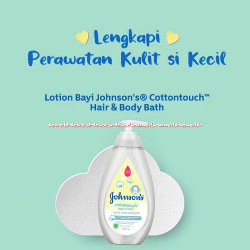 Johnson's Cottontouch Lotion 200ml Face &amp; Body Lotion Sabun Shampo Bayi Baru Lahir New Born Jhonson