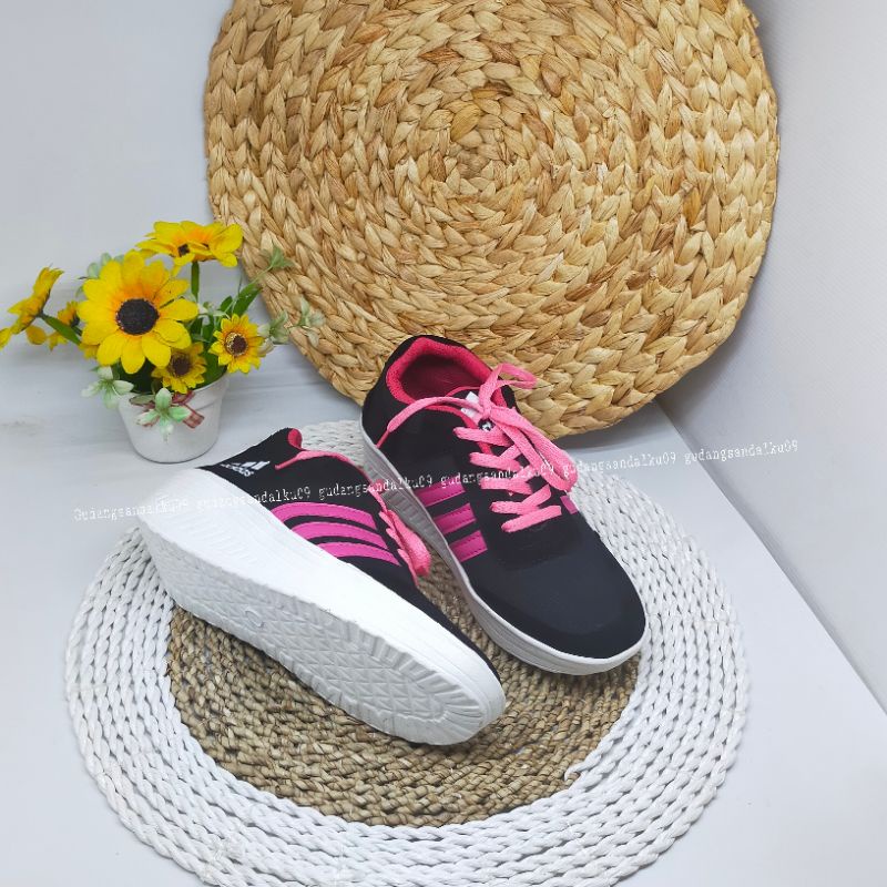 CUCI GUDANG Sneaker wanita adid*s - sneaker wanita abu - sepatu sneaker wanita casual murah sneaker tali HPD386