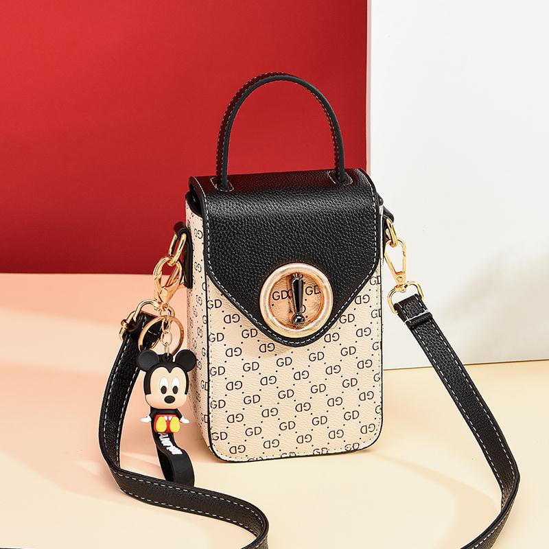 BQ 3217 RISCE TAS SELEMPANG BOX GANTUNGAN MICKEY IMPORT WANITA CEWEK PEREMPUAN BATAM CR 7470 EL 5548