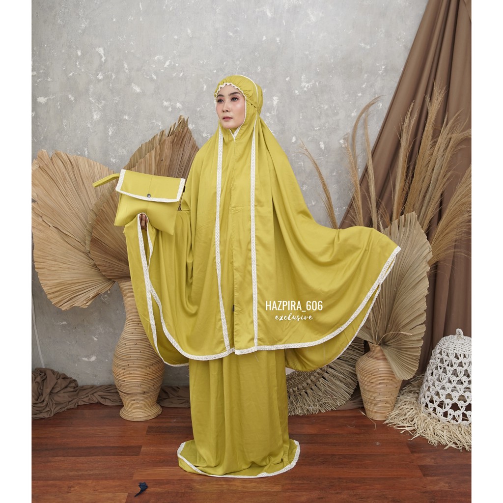 Mukena Dewasa Rayon Premium Renda Treveling 2 Jumbo