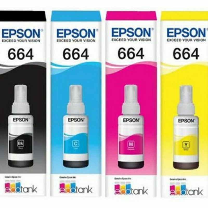 Tinta epson 664 black (1box isi 60 pcs)for printerPrinter :L100,L110,L120,L200,L210,L220,