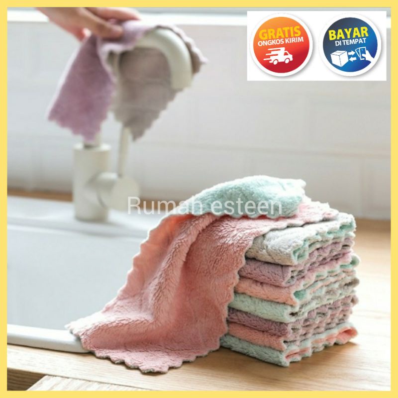 Lap anti minyak lap microfiber