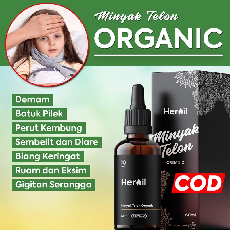 HCS - Minyak Telon Essential Oil Perawatan Plus Aromaterapi Baby Bayi Anak Premium Organik Organic HEROIL