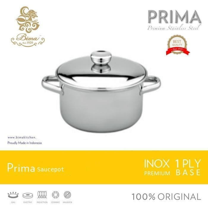 Panci Stainless Steel Sauce Pan Sauce Pot Bima Panci Stenlis Wajan Kompor Induksi Dan Gas